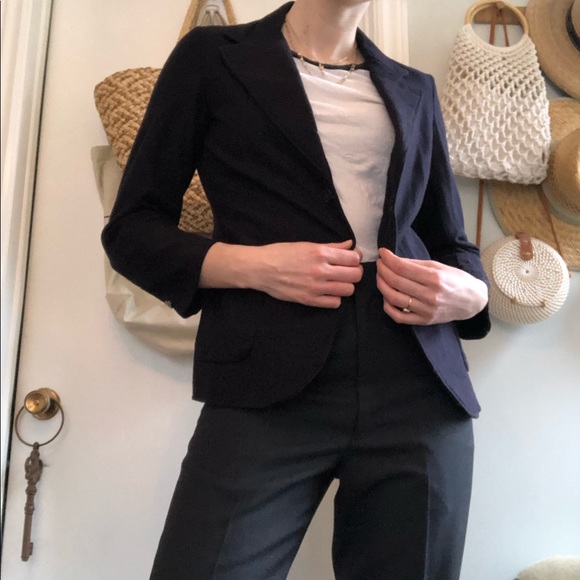 VINTAGE WOOL BLAZER - Picture 1 of 12